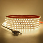 220V LED Strip 2835 120LEDs/m Waterproof 0.5M 5M 10M 20M 30M 40M Flexible Lamp Adhesive Tape White Red Green Ice Blue Pink