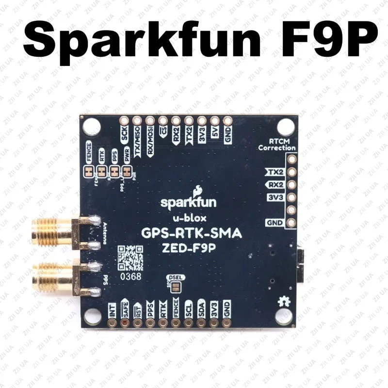 SparkFun GPS RTK2 Board ZED F9P Qwiic High-Precision UAV GNSS Series Ardupilot Pixhawk PX4 FPV AutoPilot Flight Control