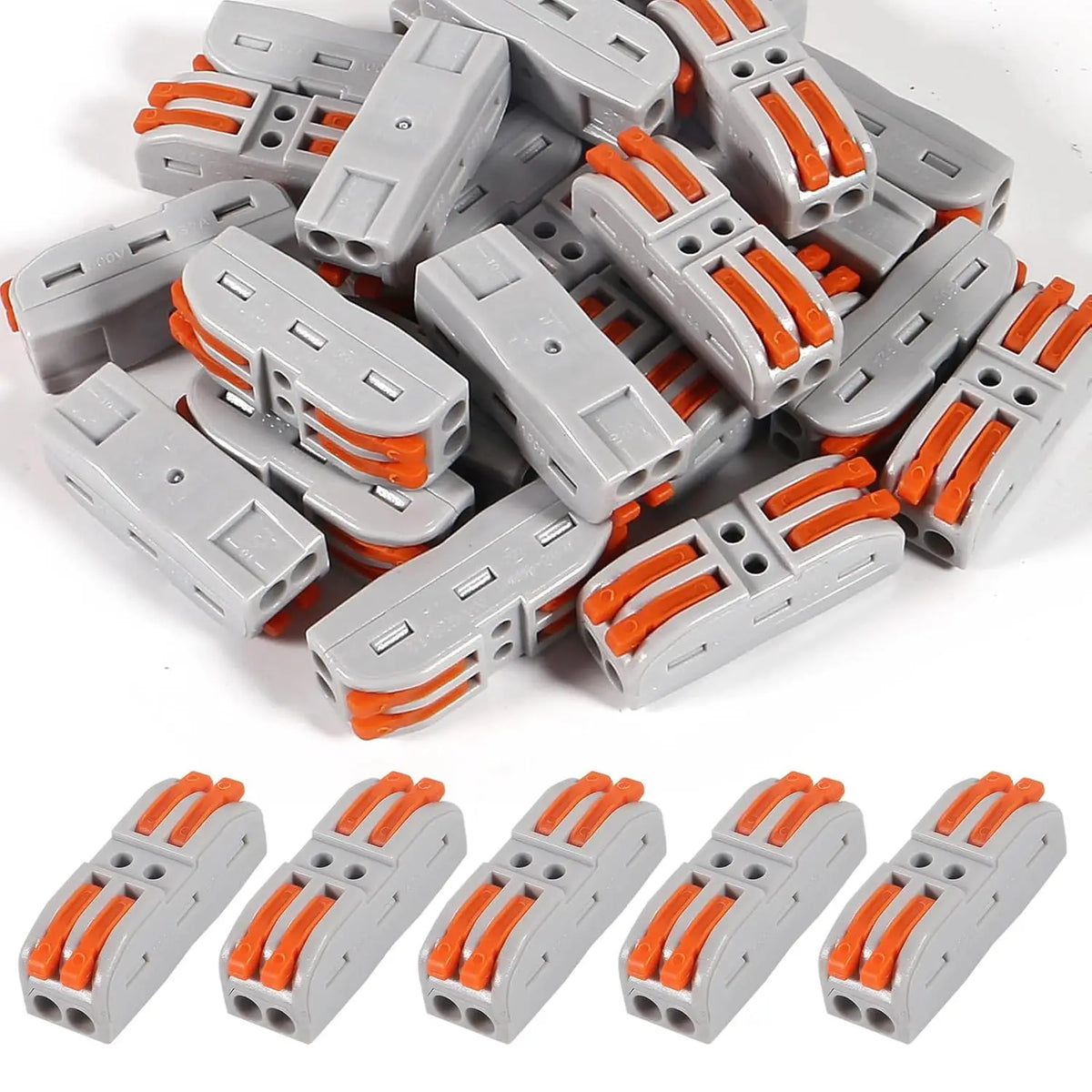 10pcs Quick Terminal Connector 212/213/214/215 Hard And Soft Wire Parallel Connector Connector Press The Wire Terminal PCT