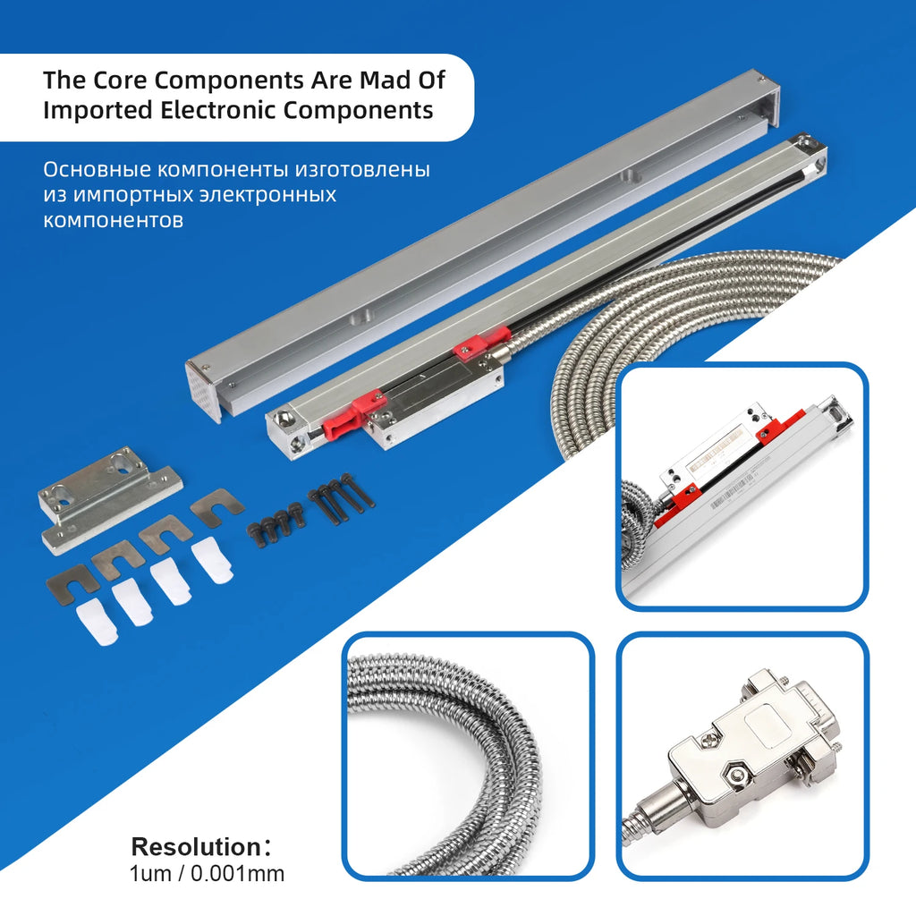 KA 500 Micro Linear Scale 70 770mm Length Small Installation Size CNC Machine Tool Limited Space Digital Measurement Sensor