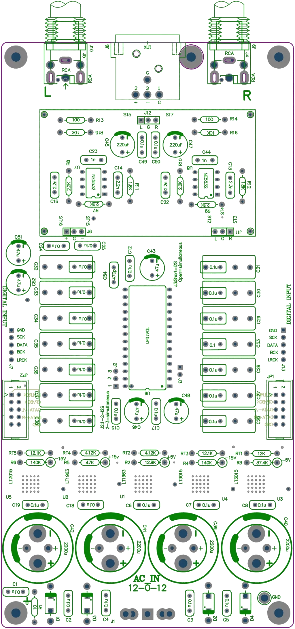 CDES TDA1541 DAC finished product customization (excluding TDA1541 chip)