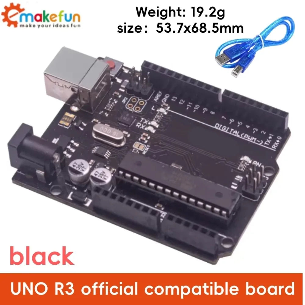 For the Improved Version of the Arduino Uno R3 Development Board, the ATmega328P Microcontroller Module Serves as the Main Contr