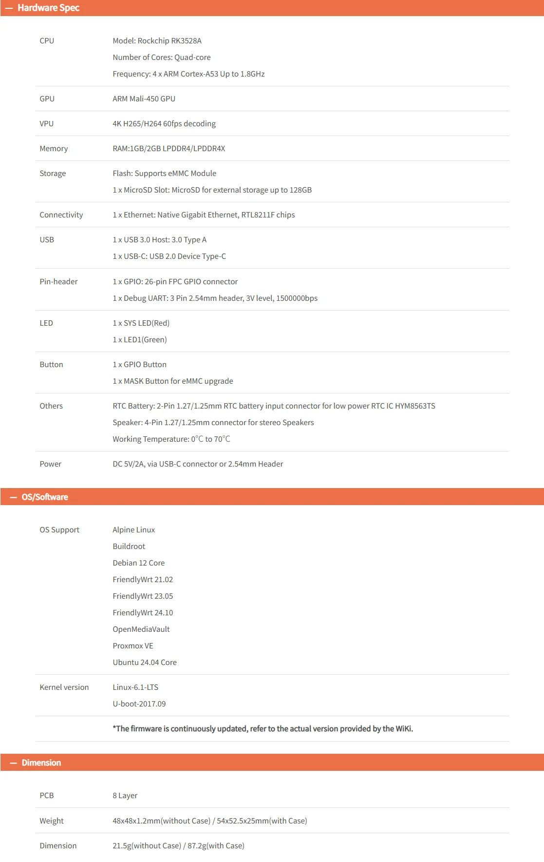 FriendlyElec NanoPi NEO3 Plus SBC with Rockchip RK3328 Cortex-A53 Processor, Mini ARM Computer with Gigabit LAN