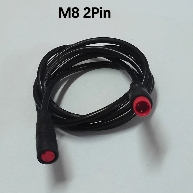 1pc 1m Long 6/8mm Circle Connector Cable Signal Sensor Cord For EBike E-Scooter Waterproof Extension Cable 2 3 4 5 6 Pin M6/M8