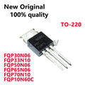 10/PCS New Original FQP30N06 FQP33N10 FQP50N06 FQP65N06 FQP70N10 FQP10N60C TO-220 MOS field effect tube In Stock