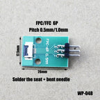 1pcs 4/6/8/10/12/15/16/18/20/22/24/26/30/34/36/40/42/45/50/56 Pin FPC/FFC Adapter Board 0.5mm To 2.54mm Connector