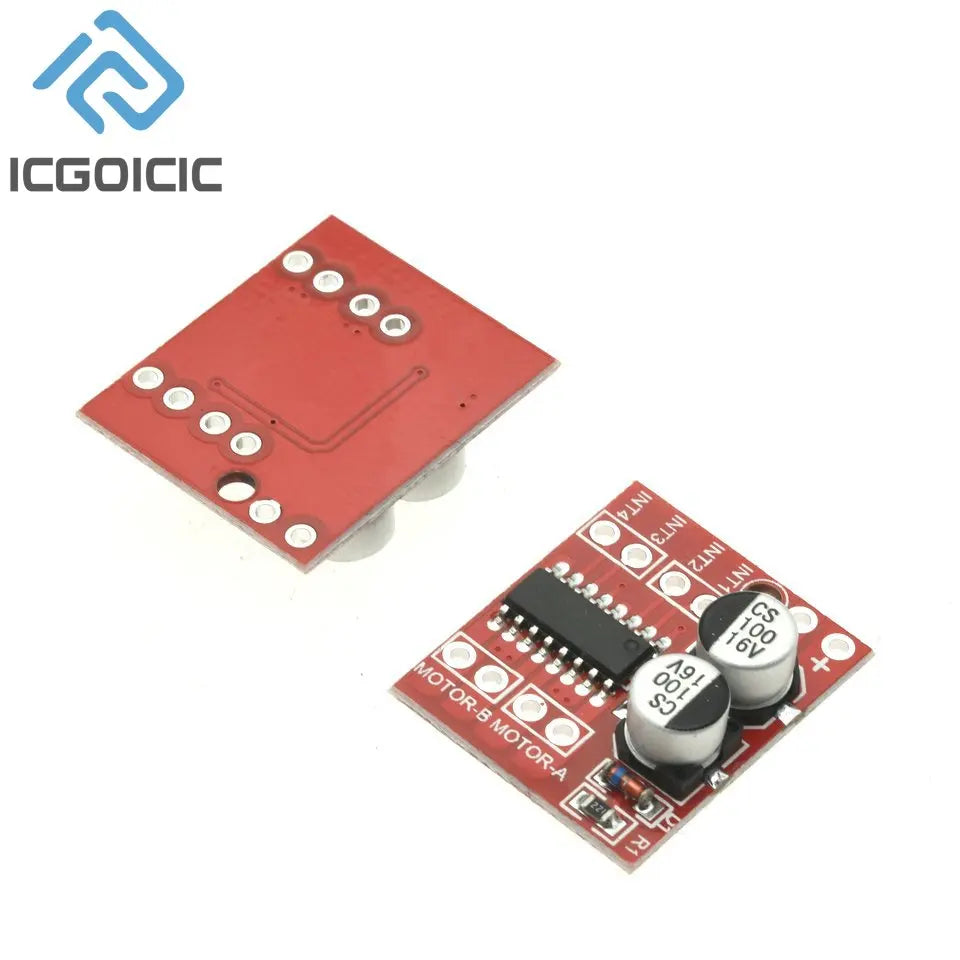 1-100PCS MX1508 Dual DC Motor Driver Module 2V-10V 1.5A PWM Speed Control H-Bridge Stepper L298N Replacement for Arduino