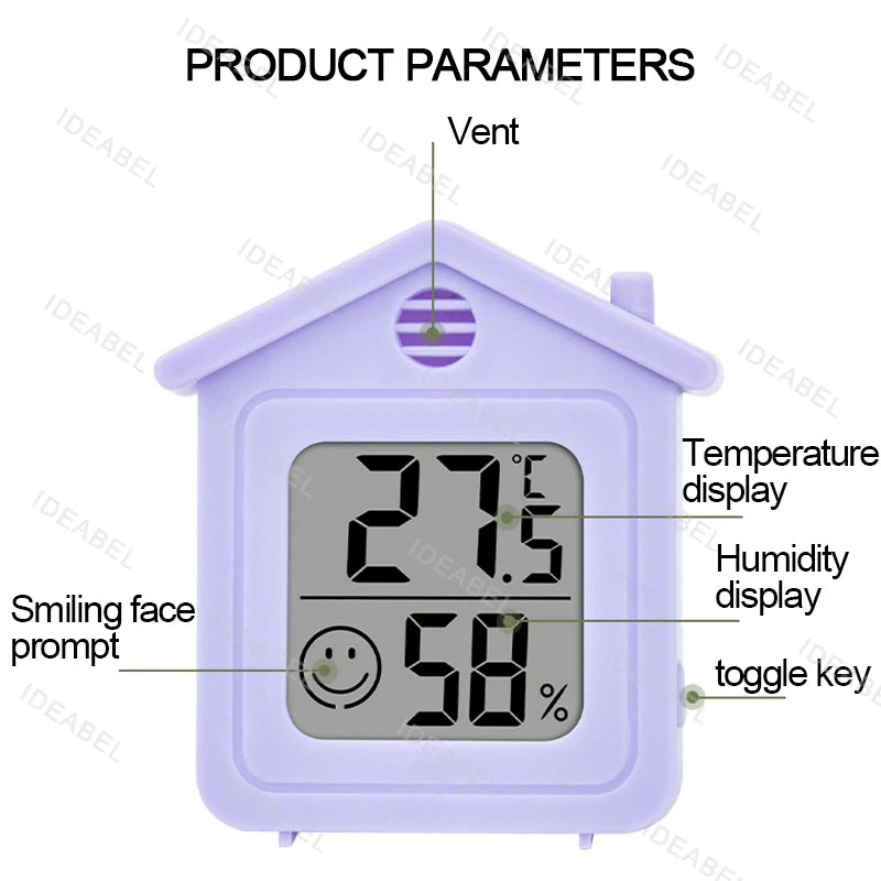 Electronic Temperature Humidity Meter Sensor Gauge Weather Station For Home ﻿LCD Digital Thermometer Hygrometer Indoor Room