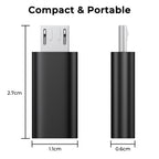 3Pcs/lot Micro USB Female To Type C Male Adapter Converters Micro-B To USB-C Connector Phone Charger Cable Adapter For Samsung