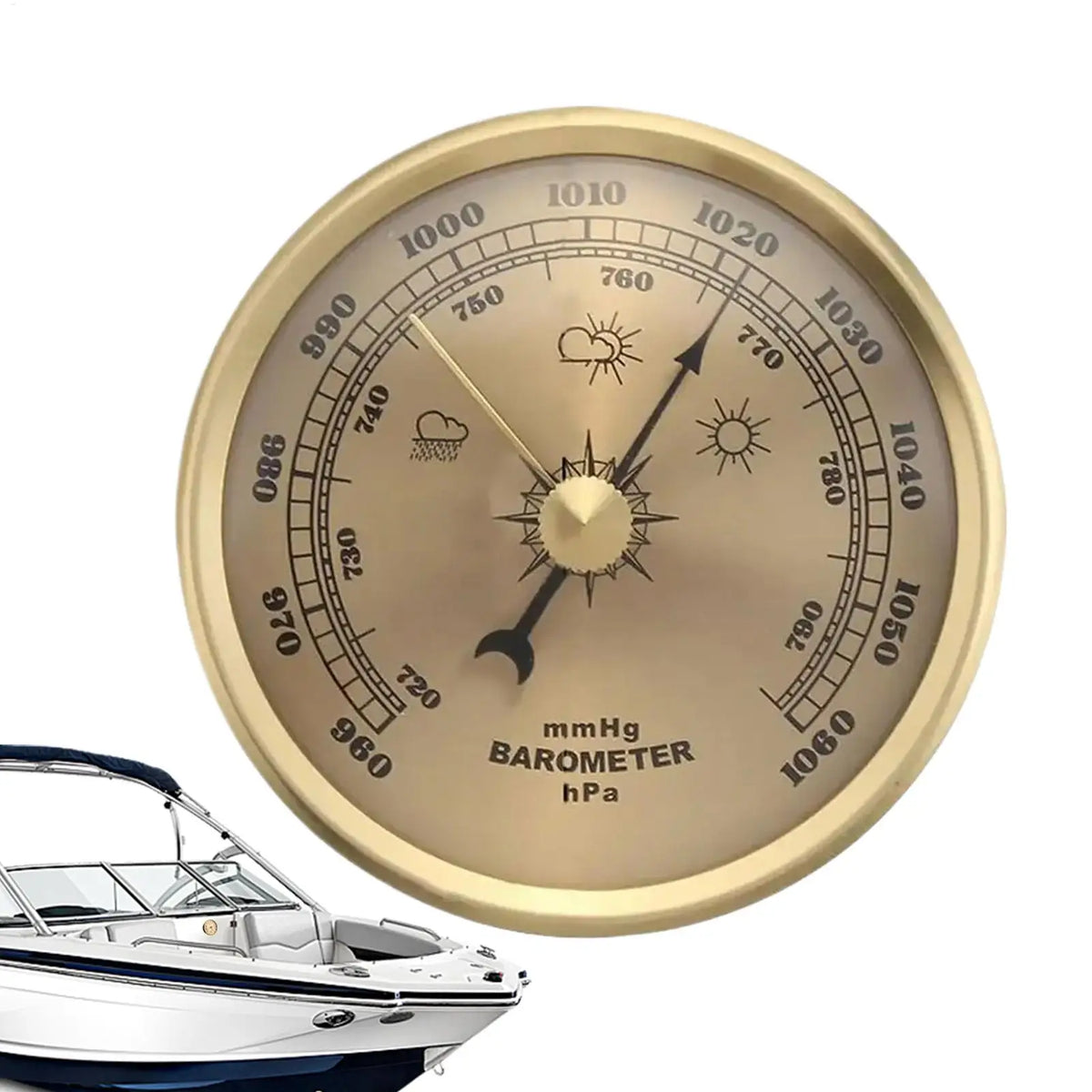 Weather Barometer For Fishing Weather Forecast Wall Hanging Automatic Air Pressure Gauge Weather Forecast Station Thermometer