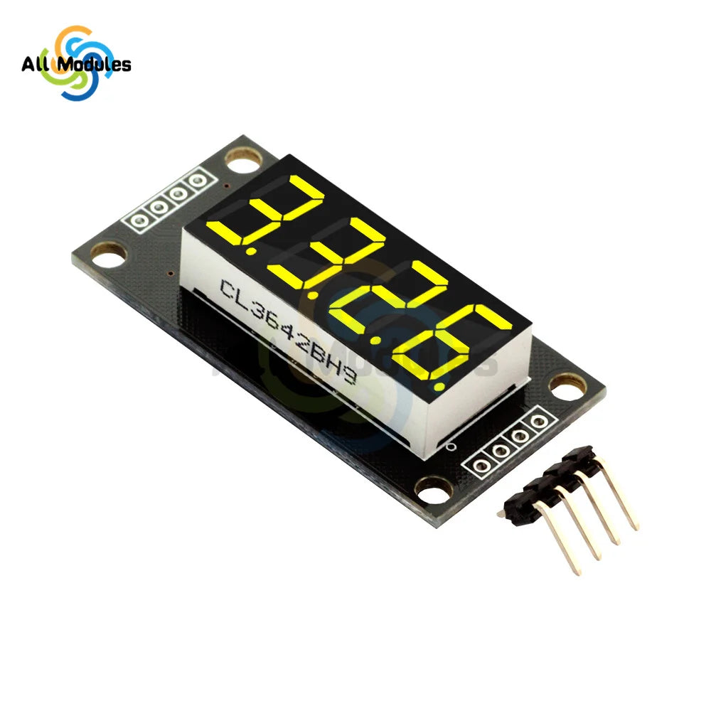 TM1637 0.36" 0.36 Inch 7 Segments Digital Display Tube 4-Digit LED  Module Board For Arduino Red Green Blue Yellow White
