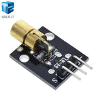 GREATZT Smart Electronics New KY-008 3pin 650nm Red Laser Transmitter Dot Diode Copper Head Module