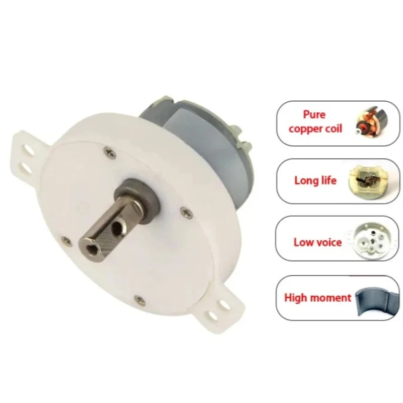 DC 3V 12V 24V 3RPM-100RPM Micro Electric Geared Box Reduction Motor Small Size Slow Speed High Torque Low Noise Reversible