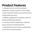 BME680 BME688 Temperature Humidity Pressure Air Quality Sensor Module STEMMA QT Qwiic I2C Interface Environment Monitor