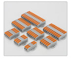Wire Connector 2/3/4/5/6 Pin Universal Docking Fast Wiring Conductors Push-in Terminal Block Cable Splitter High Power Connector