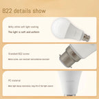 10Pack B22 LED bulb Lamp 220V 110V No flicker 8W 9W 12W 18W 24W Hight birght Warm lighting for home derection