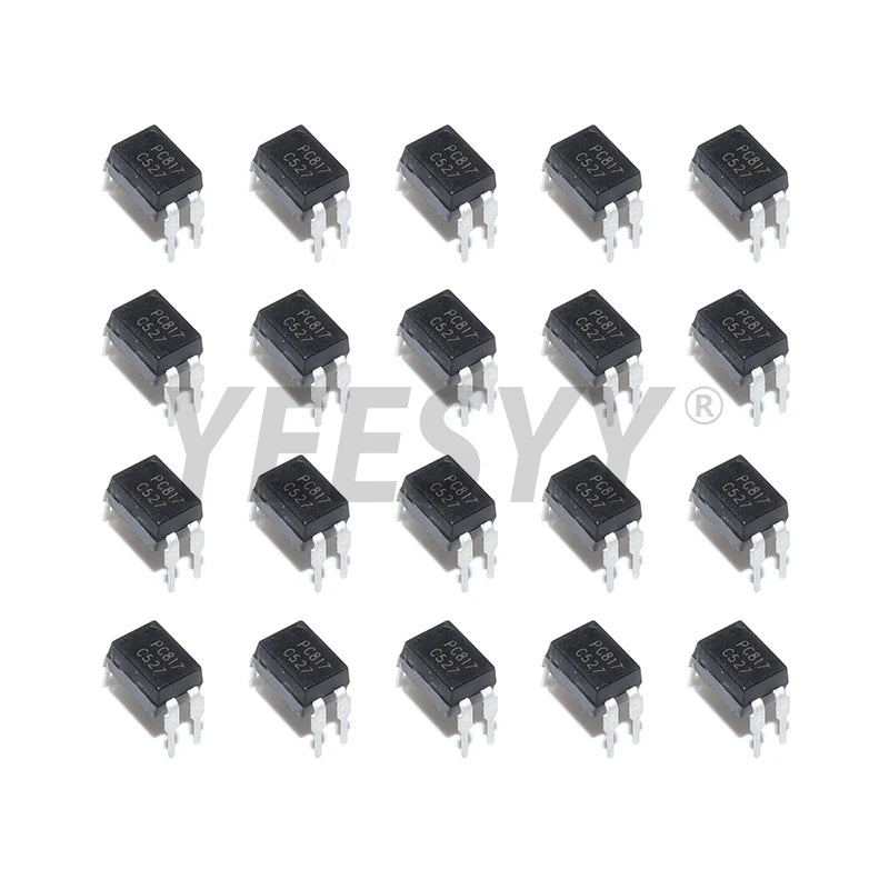 50PCS PC817 PC817C Optocoupler FL817C PS817C DIP4 DIP Opto Coupler New and Original Optical Isolation IC Chip 817C EL817 5v