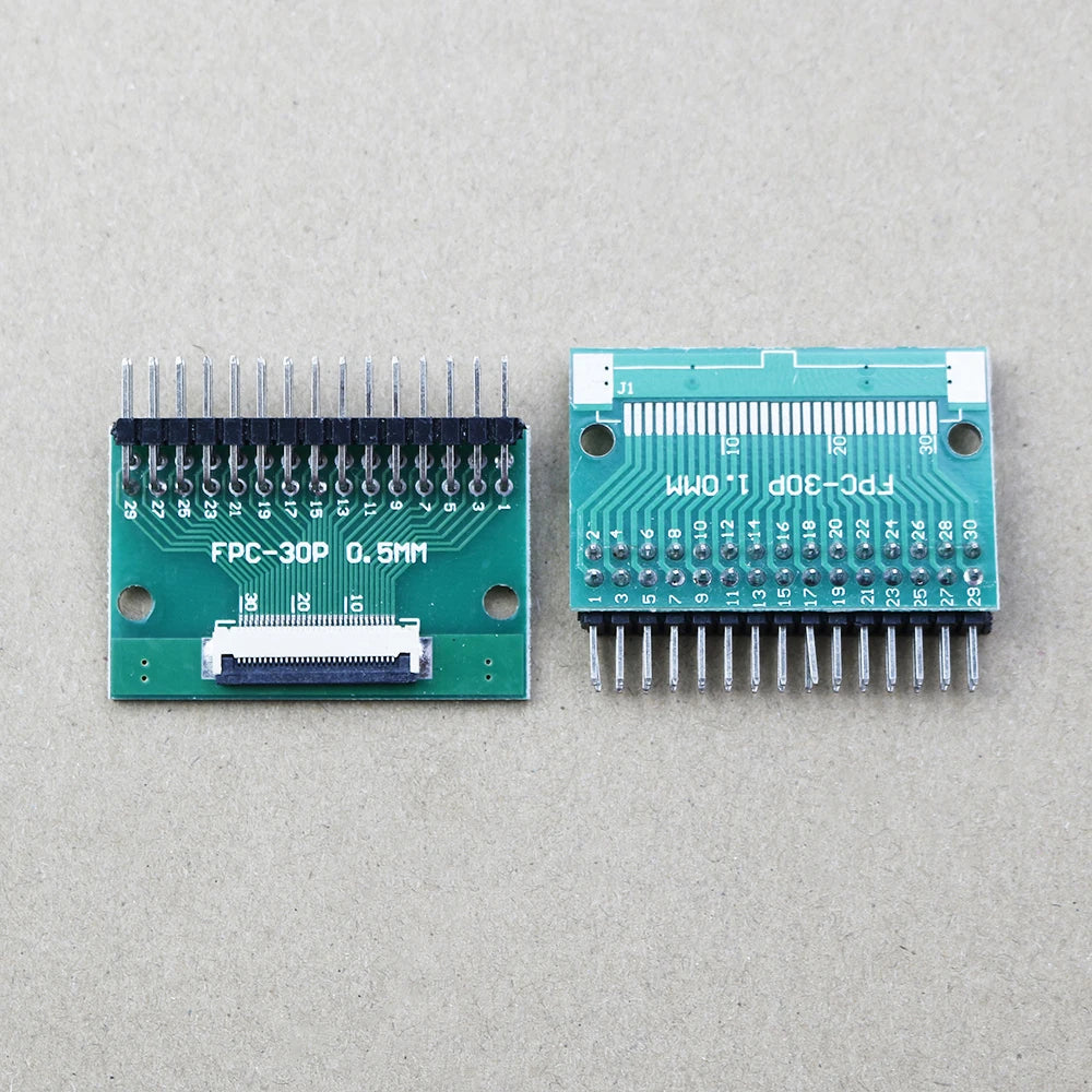 1pcs 4/6/8/10/12/15/16/18/20/22/24/26/30/34/36/40/42/45/50/56 Pin FPC/FFC Adapter Board 0.5mm To 2.54mm Connector