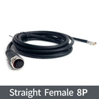 2Meters M12 sensor connector waterproof cable plug Male&Female 4 5 8 12Pin PVC Integrated injection molding M12 connectors
