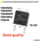 10PCS NEW FQD10N10 10N10 FQD12P10 12P10 FQD13N10L 13N10L FQD11P06 11P06 FQD16N25C 16N25C TO-252 Surface Mount MOS FET