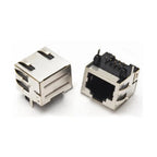 2PCS Metal RJ45 Shield Network Jack 8 Pin PCB SMT/horizontal/vertical Board Female Socket Connector 8P8C