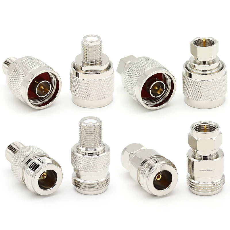 1PCS L16 N To F TV Male Female Straight Connector Adapter L16 N Male Female To F TV Male Female Imperial Coax Converter