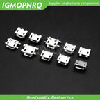 10 Types Each 5PCS Micro USB Female 4/5PIN DIP Type B SMT USB Connectors Jack Tail Sockect Plug Terminals For Diy repair MP3/4/5