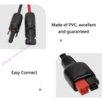 High Performances 4 to Andersons Connector Extension Cable for Long distances Photovoltaic Connection Weatherproof
