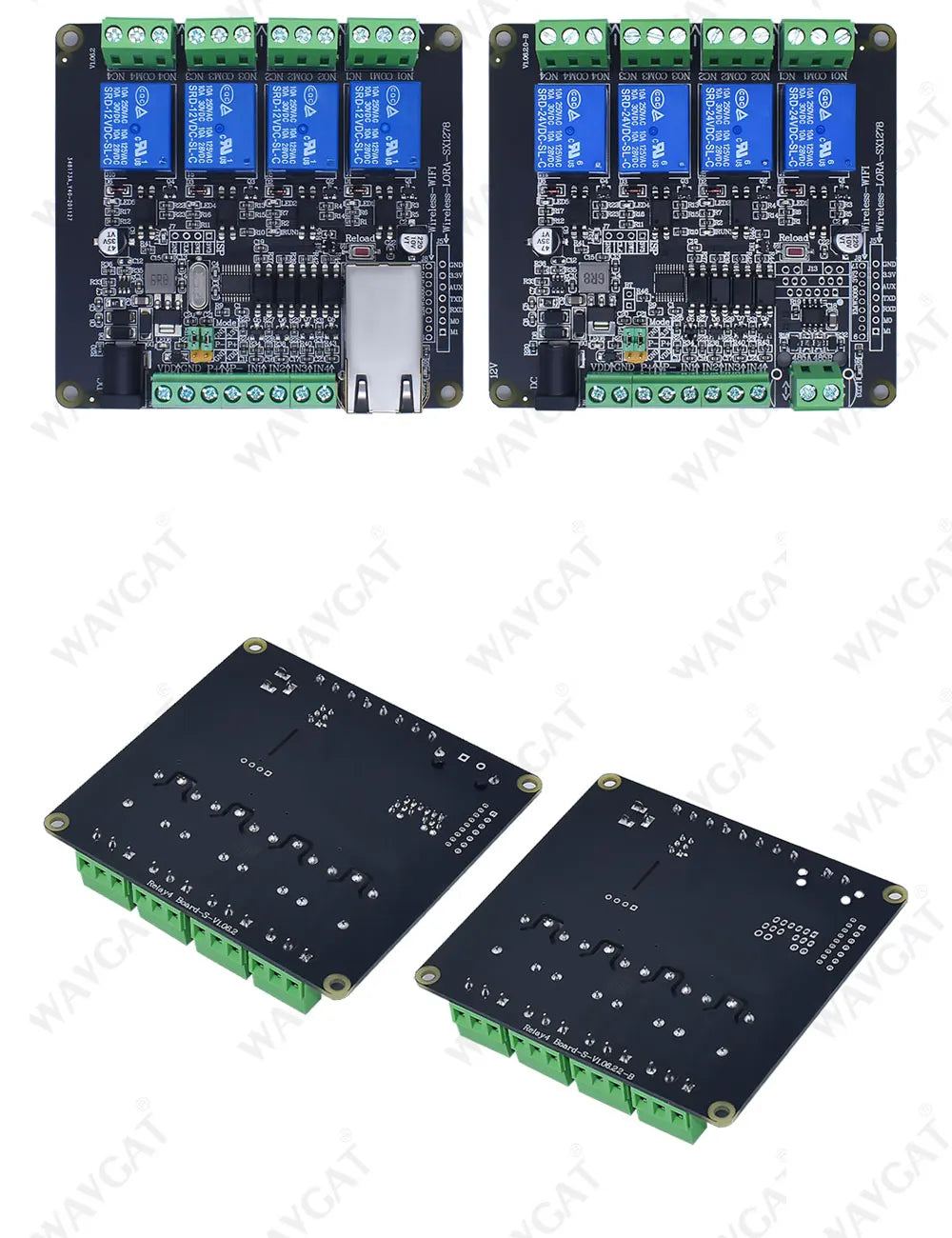 LIZAO Modbus TCP RTU Ethernet Module 4DI 4DO Relay Output RJ45 Digital Switch Input Module for PLC