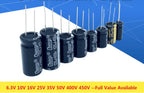 Aluminum Electrolytic Capacitor 1UF 2.2UF 4.7UF 10UF 1000UF 22UF 33UF 47UF 470UF 100UF 220UF 6.3V 10V 16V 25V 35V 50V 400V 450V