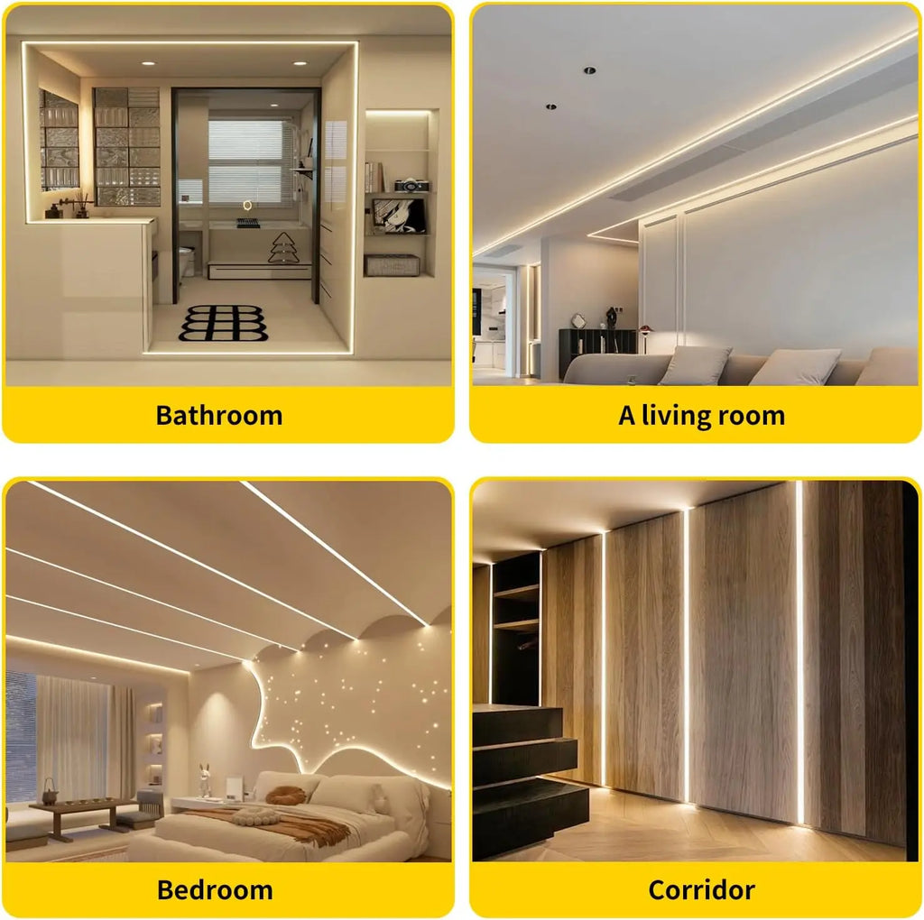 COB LED Strip 220V High Brightness 220V Led Strip Flexible Ribbon Tape for Room Bedroom Kitchen Lighting