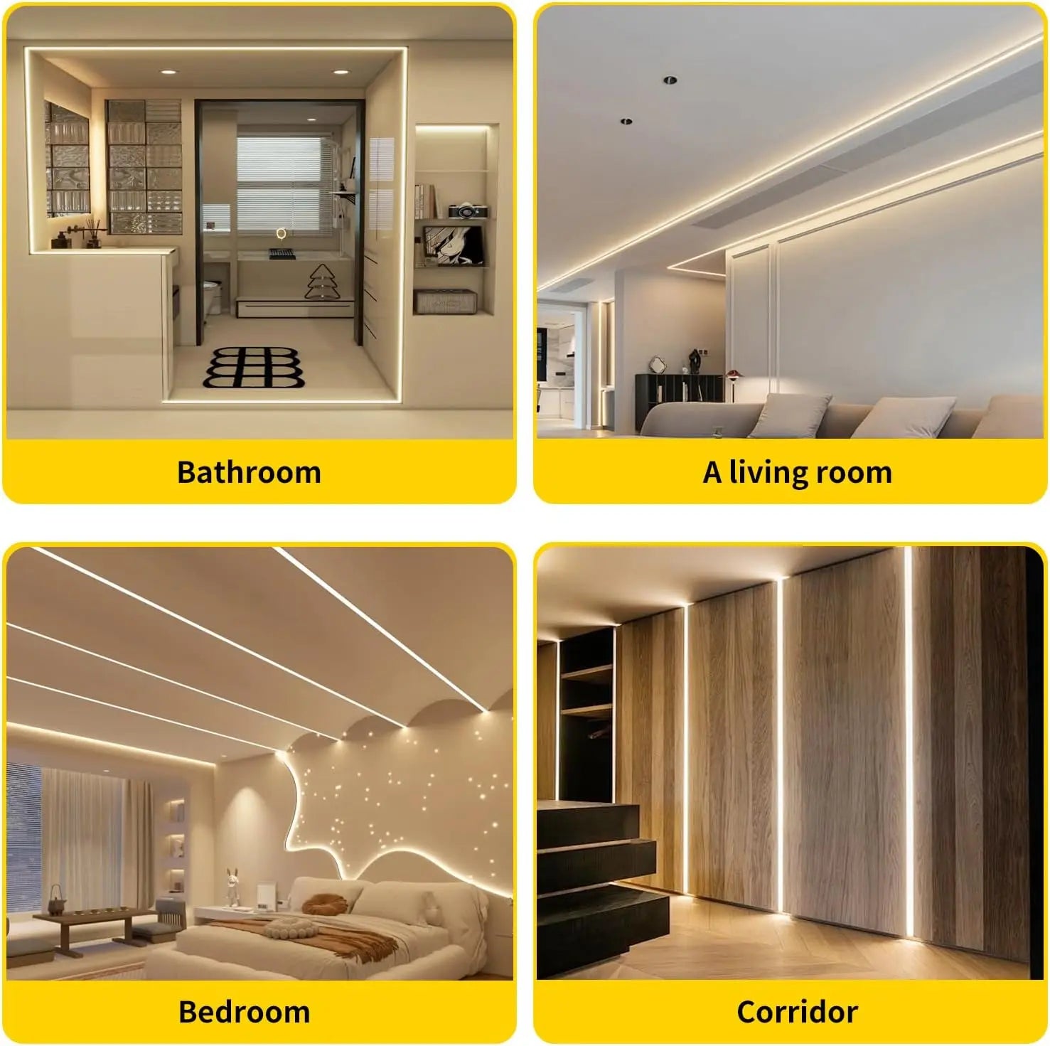 COB LED Strip 220V High Brightness 220V Led Strip Flexible Ribbon Tape for Room Bedroom Kitchen Lighting