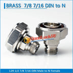 L29 7/16 DIN Male to L16 N Female Plug Straight N Female to DIN Male 50ohm Copper High-quality RF Connector Adapters For Test