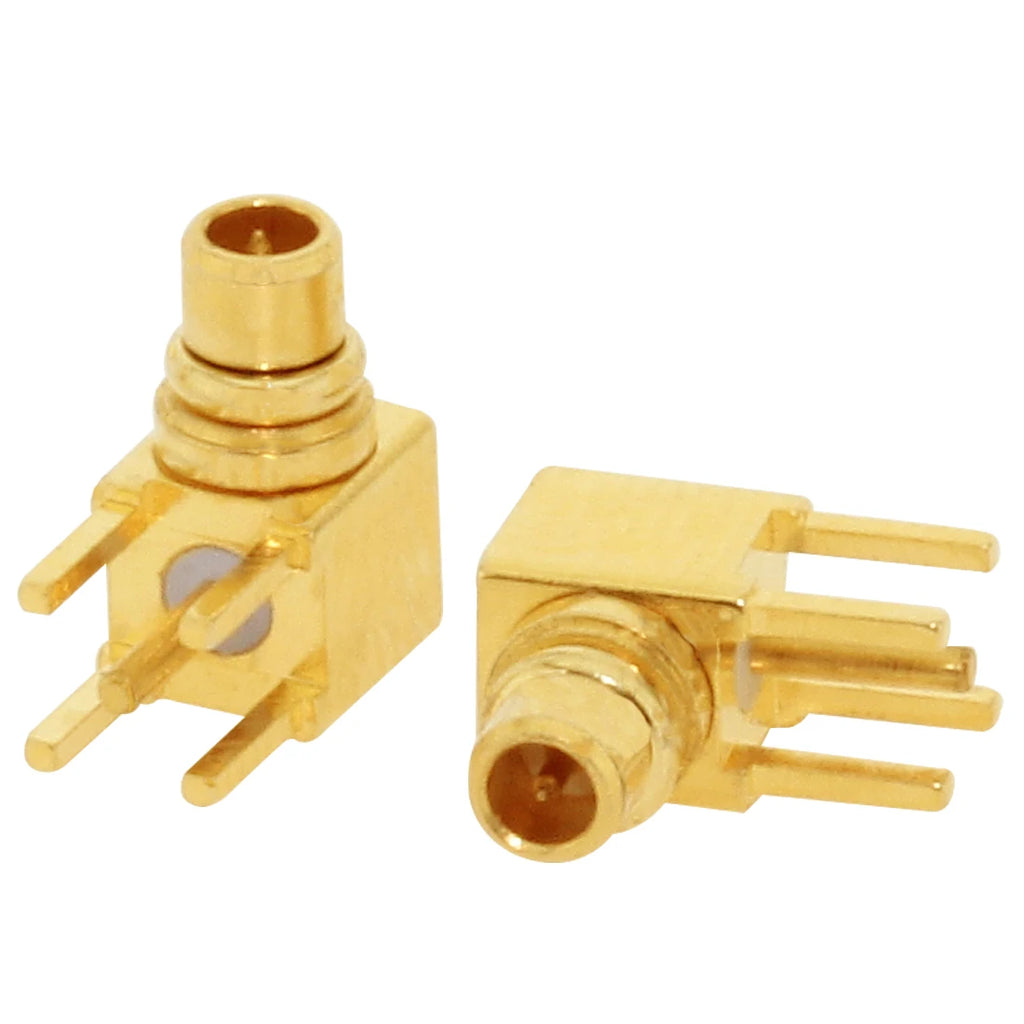 1PC MCX MMCX Male Female PCB Mount Straight RF Coax Connector Right Angle 90-Degree Goldplated Welding Terminal New