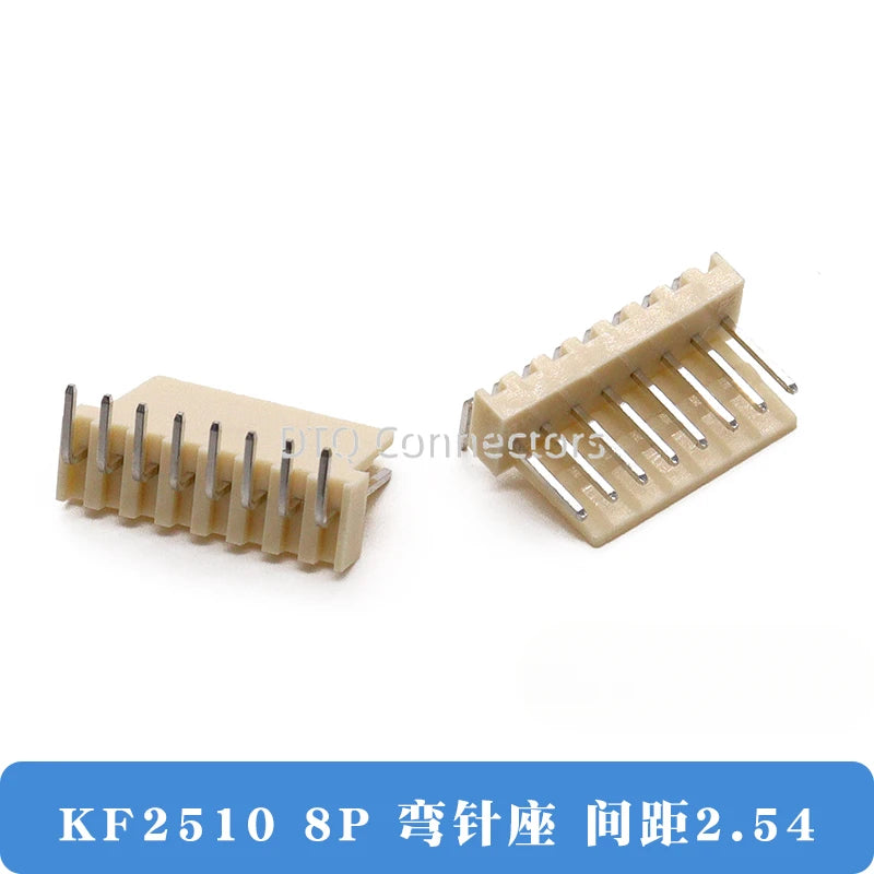 50/100PCS KF2510 connector straight pin socket bent pin socket 2.54MM 2A 3AW 4 5 6 8 10 12P