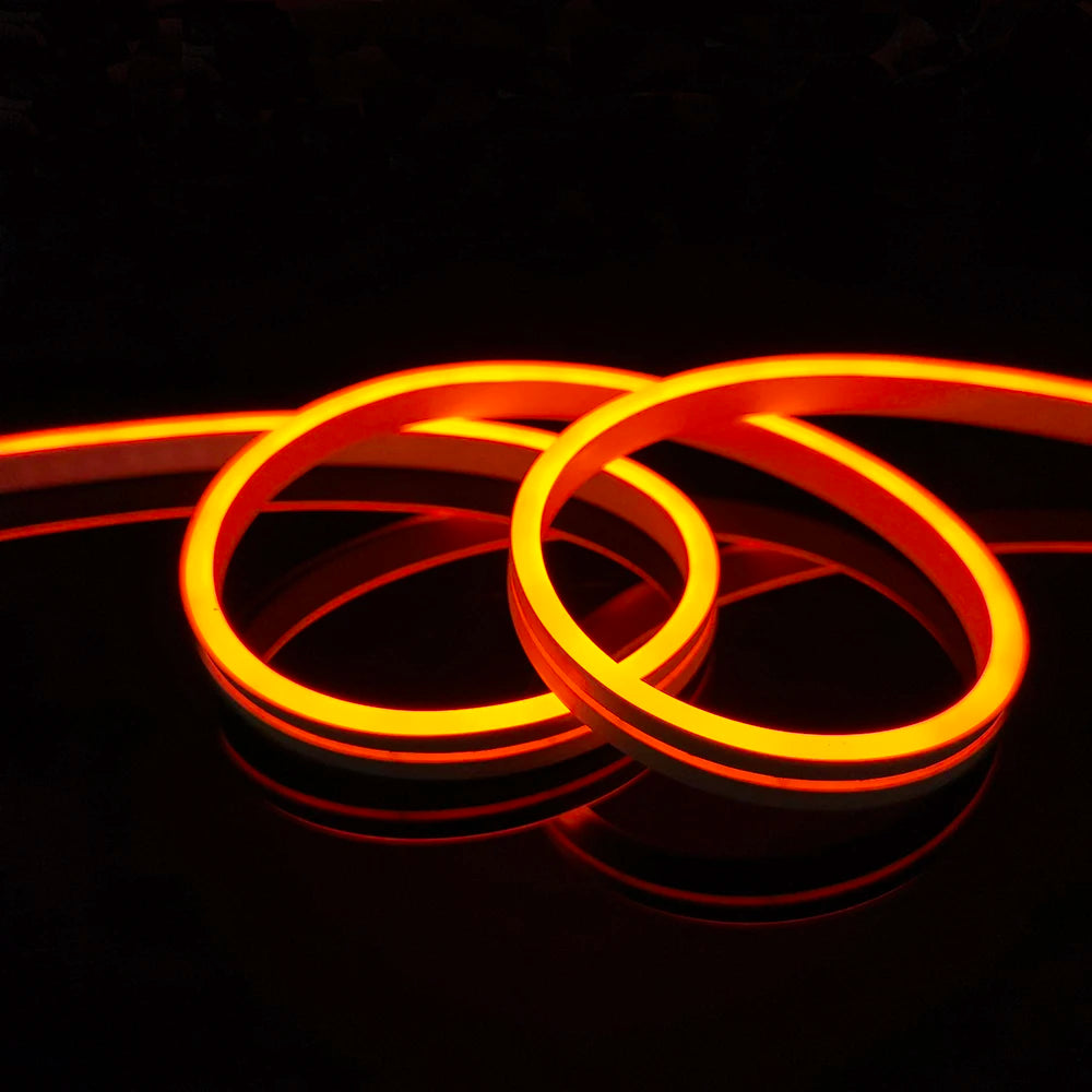 5V 12V Led Neon Light Strip 5mm-6mm Narrow SMD 2835 120LEDs/M IP67 Waterproof Soft Light Bar Shape Decoration