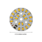 3/5/10PCS Round LED Light Board DC 5V 3W Low Voltage 5730 2835 SMD LEDs 3000K Warm or White 6000K Dimmable Bulb Lamp Panel