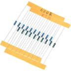 300/600/820pcs Resistor Kit 10 Ohm-1MOhm Resistors 1/4 W ±1% Carbon Film Single Resistor Electrical Electronics 30/41 value