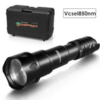 UniqueFire 2002D LED IR 940nm 850nm 810nm Hunting Flashlight Fresnel Lens Zoom Night Vision Dimmer Swtich Torch Max.1000 Meters
