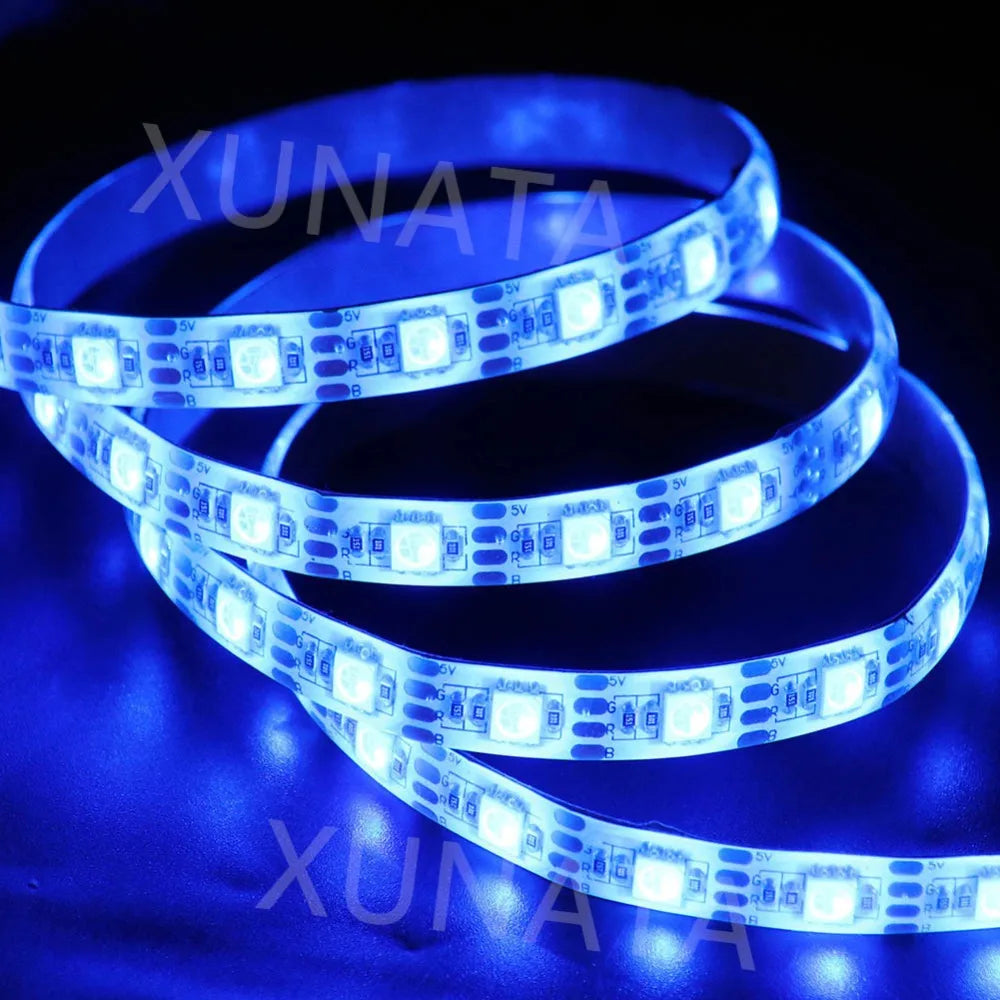 5V USB LED Strip RGB Light 5050 24key / 44key Remote Control Kit USB Power Waterproof Flexible Led Tape Adhesive TV Backlights