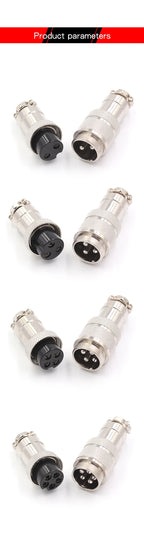 20mm Aviation Plug Connector and Socket GX20 2/3/4/5/6/7/8/9/10/12 core