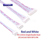 10PCS JST XH2.54 XH 2.54mm Single/Double Head Wire Cable Connector 2P/3/4/5/6/7/8/9/10P12 Pin Pitch Red Blue Male Female Plug
