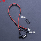 JCD 5pcs Waterproof USB Type C Connector Charging Interface Female Socket With Welding Wire MX1.25 PH2.0 XH2.54 Port