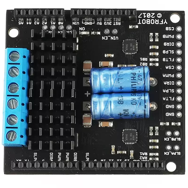 MD04 High‑Power Dual H‑Bridge Motor Driver Module DRV8701 23A 200W DC Motor Controller Replace L298N for Robot Car