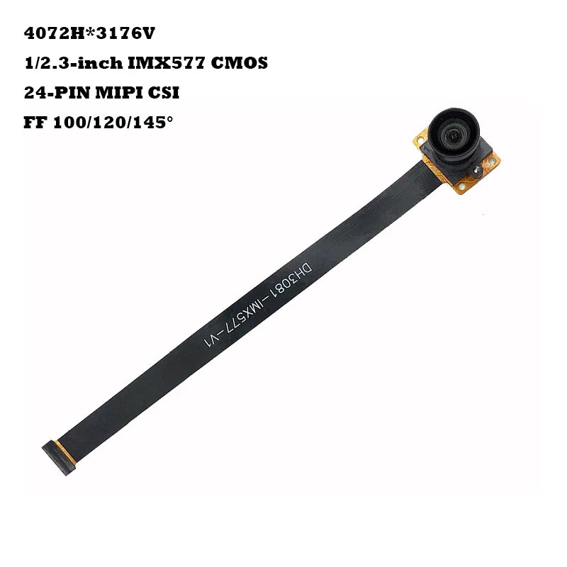 Customized 4K 12MP HD 1/2.3-inch IMX577 MIPI Camera Module with Fixed Focus 100/120/145° 24-PIN MIPI CSI for Prodcut Vision
