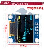 ‌0.96 Inch I2C SSD1306 OLED Display Module – 128x64 Dual-Color (Yellow/Blue) Screen for Arduino, Raspberry Pi & ESP32 Projects
