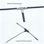 ELRS Receiver 2.4 GHz/915 MHz ExpressLRS High Refresh Rate Drone Communication Antenna for HD Video Transmission and FPV Antenna