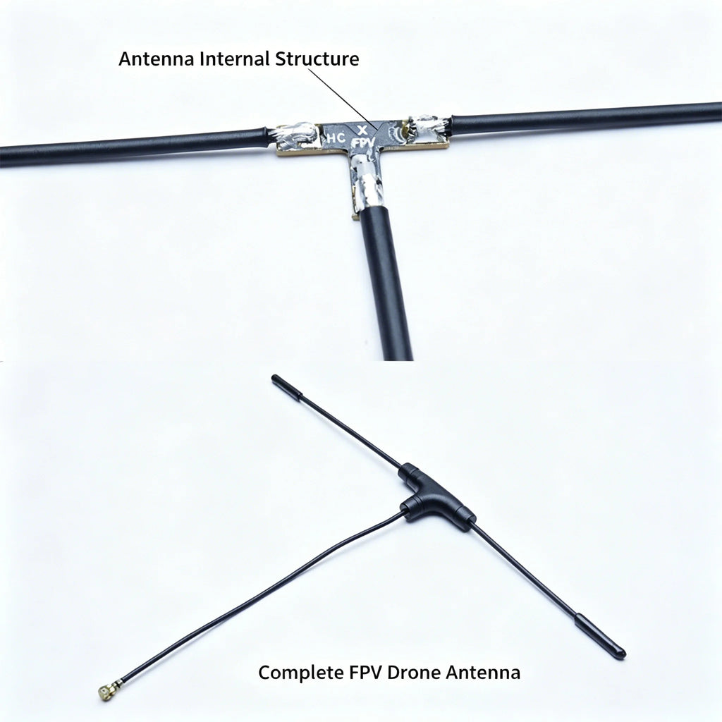 ELRS Receiver 2.4 GHz/915 MHz ExpressLRS High Refresh Rate Drone Communication Antenna for HD Video Transmission and FPV Antenna