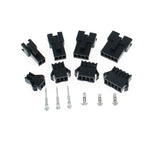 200 Pcs/Box JST SM 2.54mm 2P 3P 4P 5P Connector Kit, Male & Female Plug Housings with Crimp Terminals