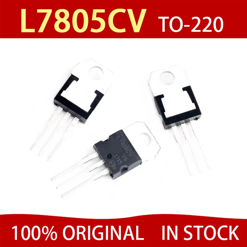 50pcs IC 7805 7806 7808 7809 7812 7815Voltage Regulator L7805 Linear Positive Fixed 1 Output 5V 1.5A